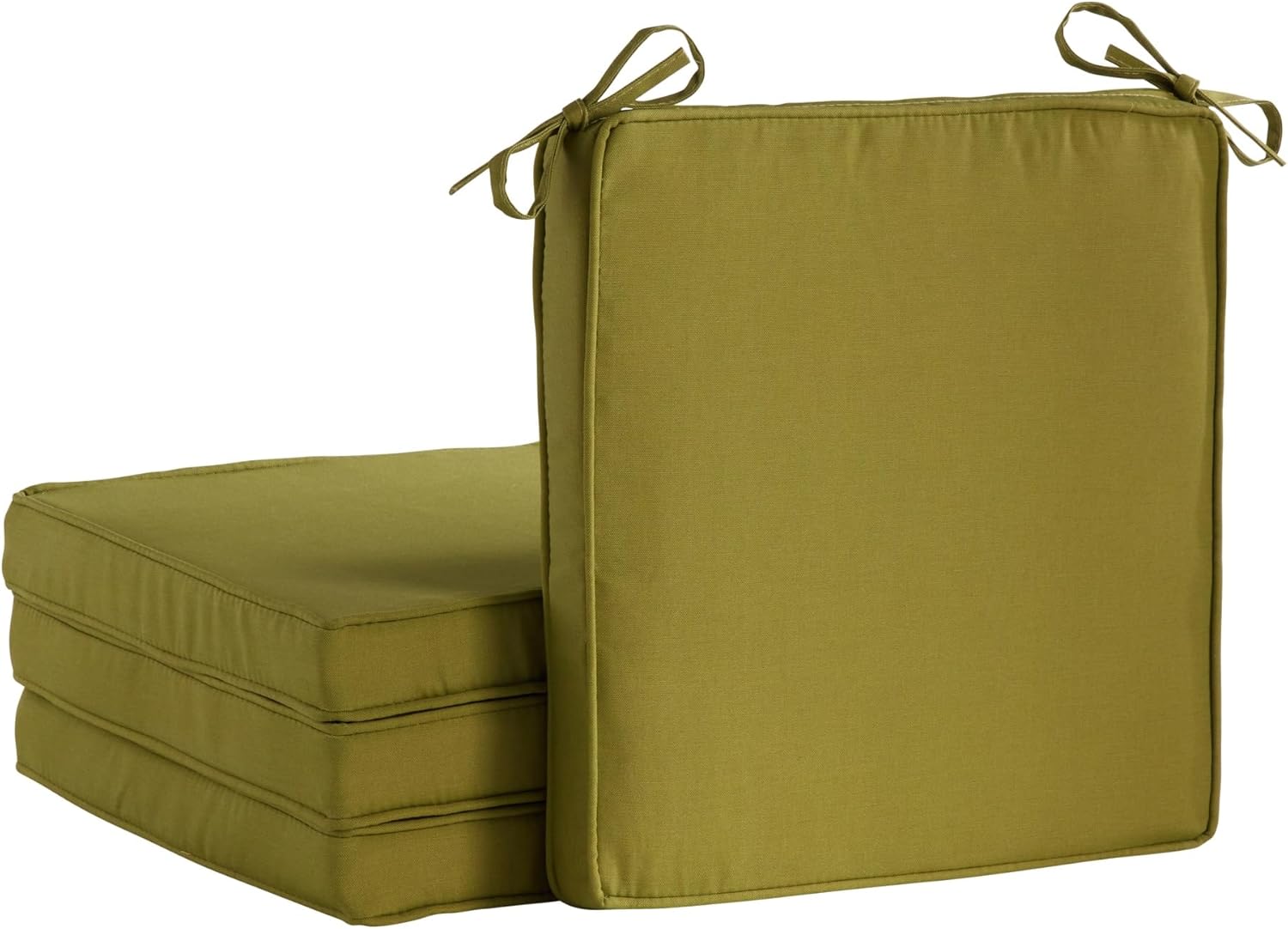 Outdoor 18-inch Square Reversible Seat Cushion Set for Comfort