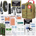 250 Piece Survival First Aid Kit IFAK EMT Molle Pouch - Compact 2 lb