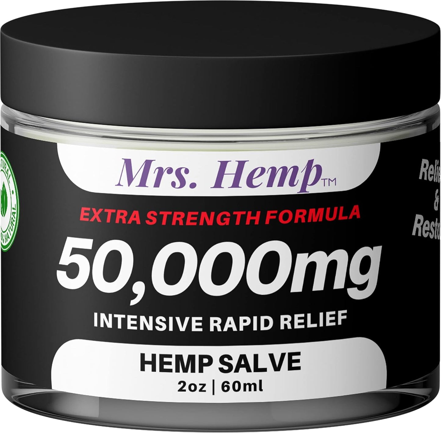 50,000 MG Hemp Extra Strength Healing Salve for Joints & Hips