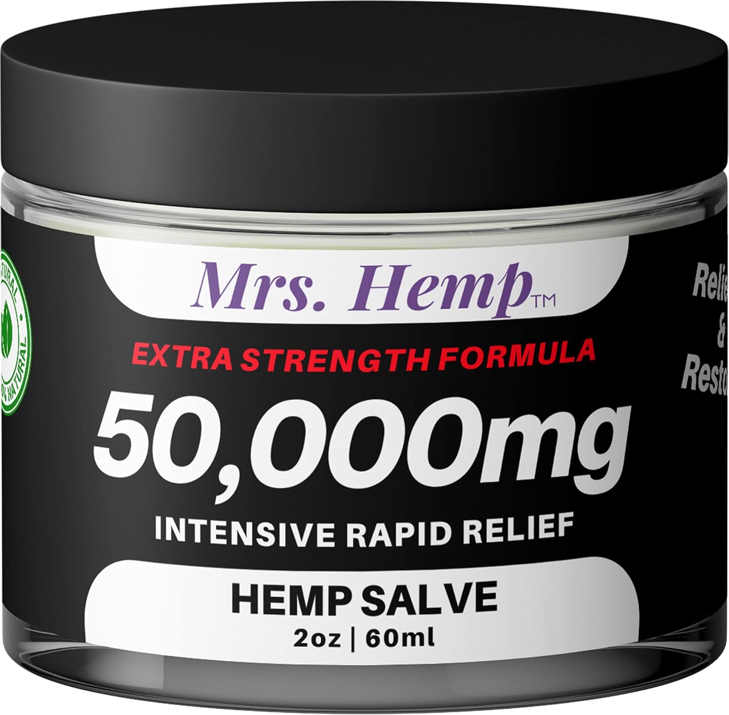 50,000 MG Hemp Extra Strength Healing Salve for Joints & Hips