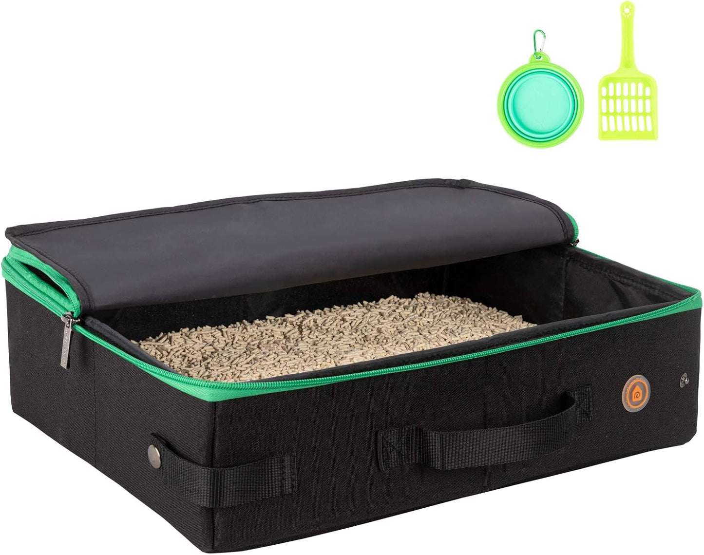 Large Portable Litter Box for Easy Travel with Cats