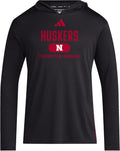 adidas Men's NCAA Designed for Training Team Hoodie - Cornhuskers Fan