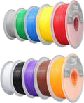 3D Printer Filament PLA F 10 Colors, Neatly & Strong - Reliable
