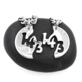 143 I Love You Necklace Couples Jewelry - Hand Cut Coin Pair