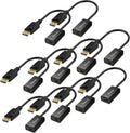 4K DisplayPort to HDMI Adapter 10 Pack - Compact 4K Video Converter