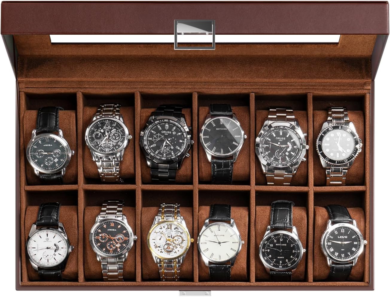 Stylish 12-Slot Watch Organizer by ProCase