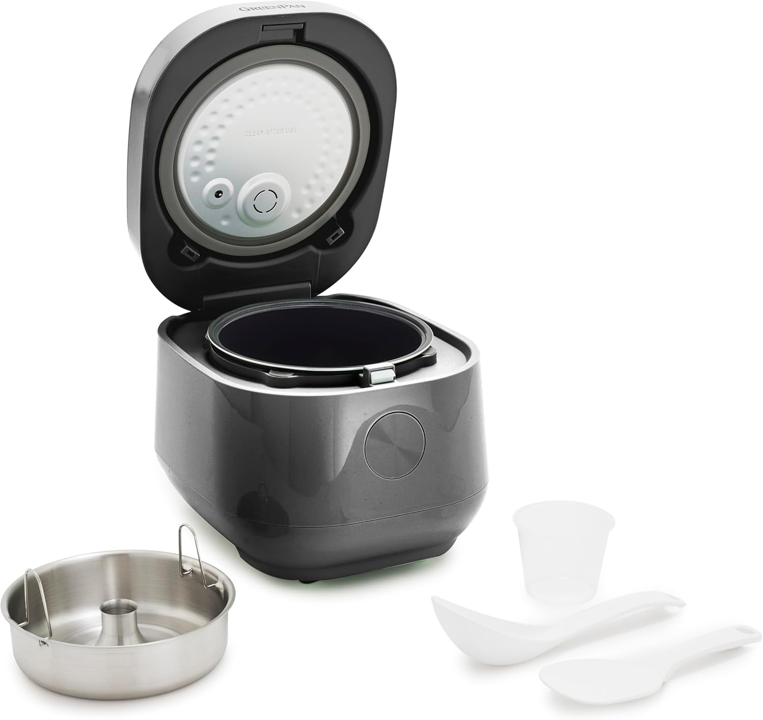 GreenPan Rice Cooker with Fuzzy Logic and Low-Carb Cooking Mode