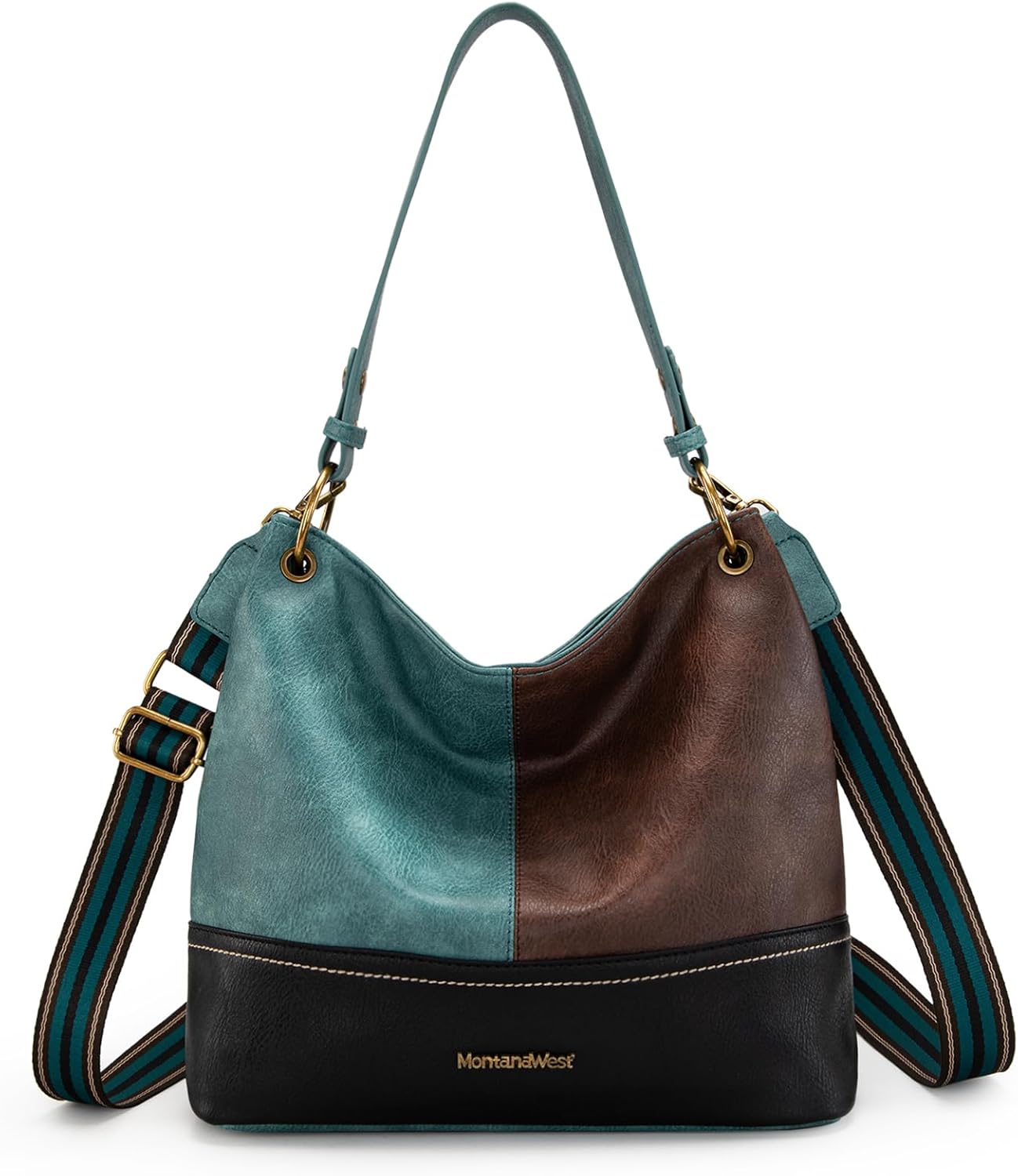 Stylish Montana West Hobo Shoulder Handbag with Zipper Design