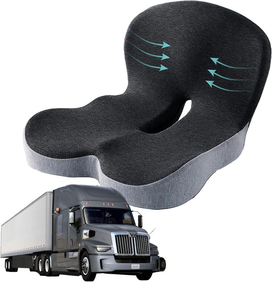 Memory Foam Seat Cushion for Truck Drivers and Office Chairs