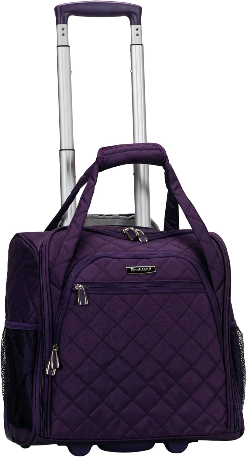 Rockland Melrose Upright Wheeled Underseater Carry-On Luggage