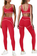 Nirovien Womens 2 Piece Workout Sets Athletic Yoga Outfits - Butt