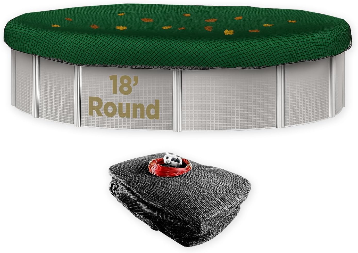 Buffalo Blizzard 18 ft Round Pool Leaf Net for Easy Cleanup