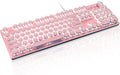 Typewriter Style Retro Mechanical Gaming Keyboard - Steampunk LED