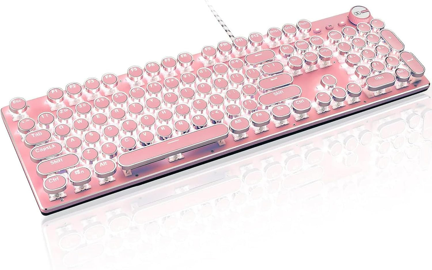 Typewriter Style Retro Wired Mechanical Gaming Keyboard Review