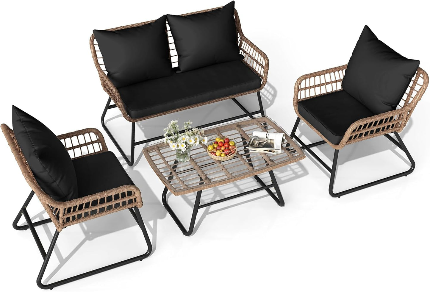 YITAHOME Outdoor Patio Conversation Set for Relaxing Evenings