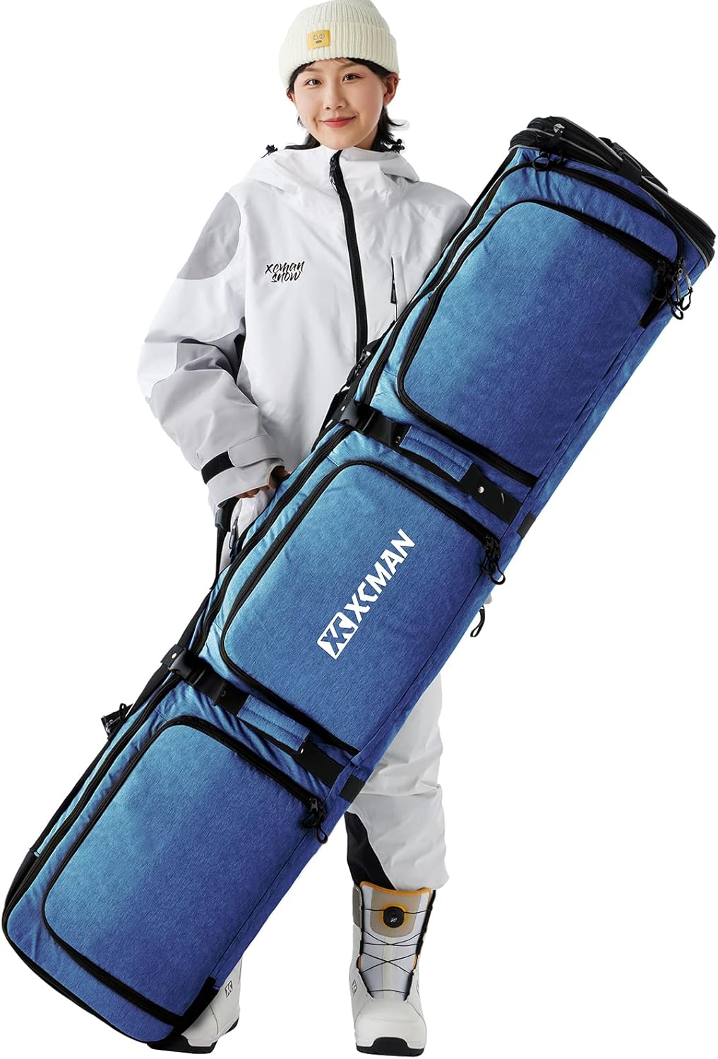 XCMAN Expandable Padded Snowboard Bag - Travel Ready!
