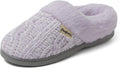 Dearfoams Women's Fuzzy Memory Foam Claire Clogs - Cozy Slip-On