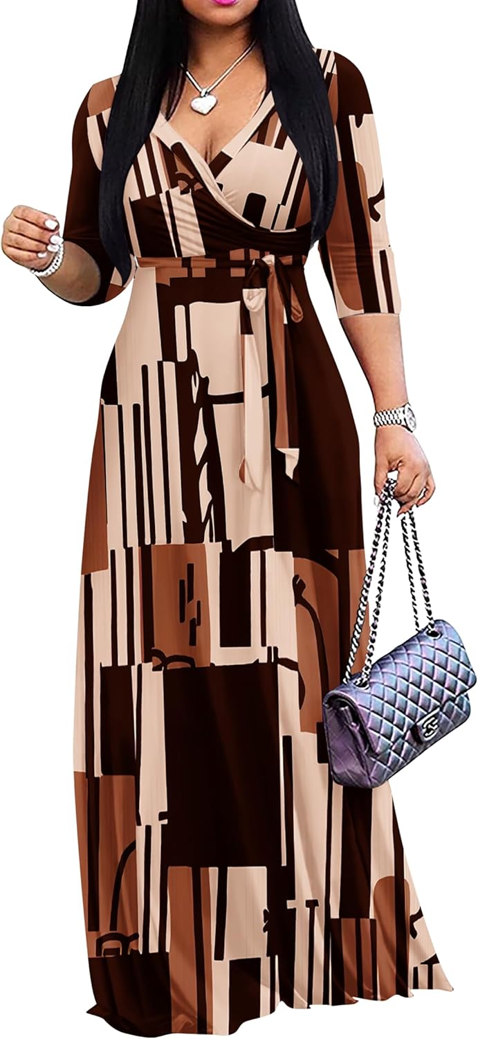 Plus Size Maxi Dress for Women - Casual Summer Sundress
