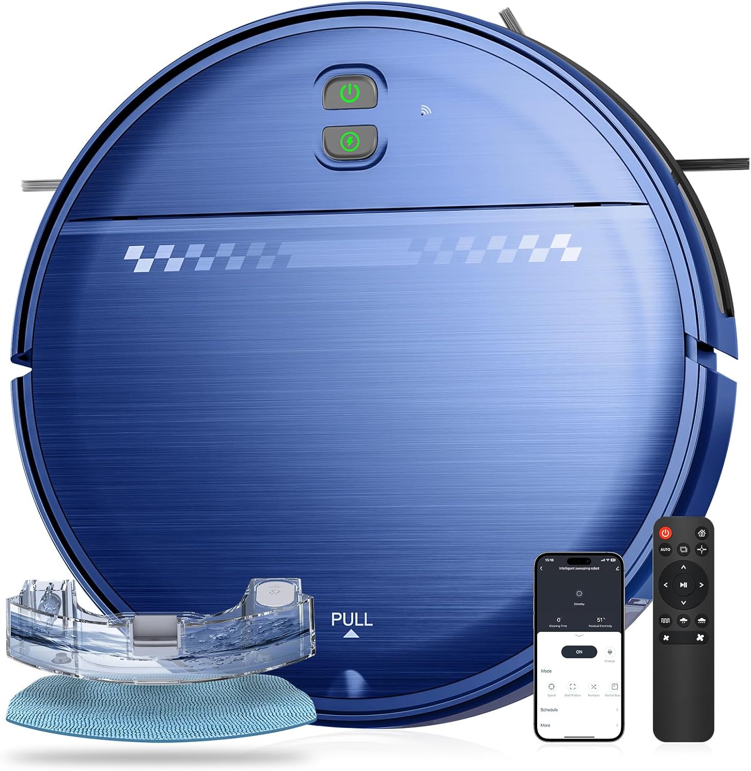 Robot Vacuum and Mop Combo with 2300Pa Suction Power