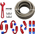 10AN 20FT Fuel Line Hose Kit with Fittings for Performance
