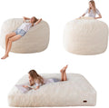 MAXYOYO Giant Bean Bag Chair Bed for Adults - Convertible Chair to Bed