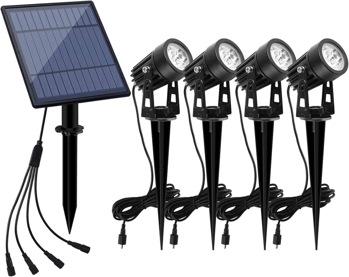 APONUO Solar Spotlights Landscape Lights for Outdoor Use