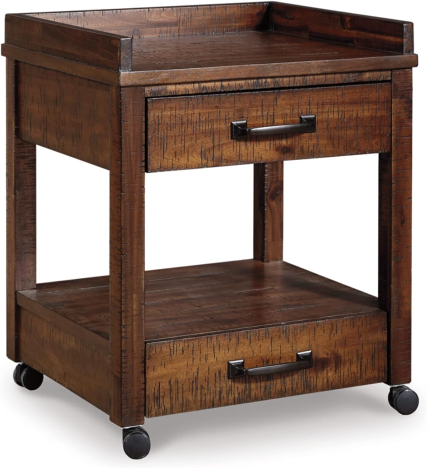 Ashley Signature Industrial Printer Stand - Space-Saving Storage Solution