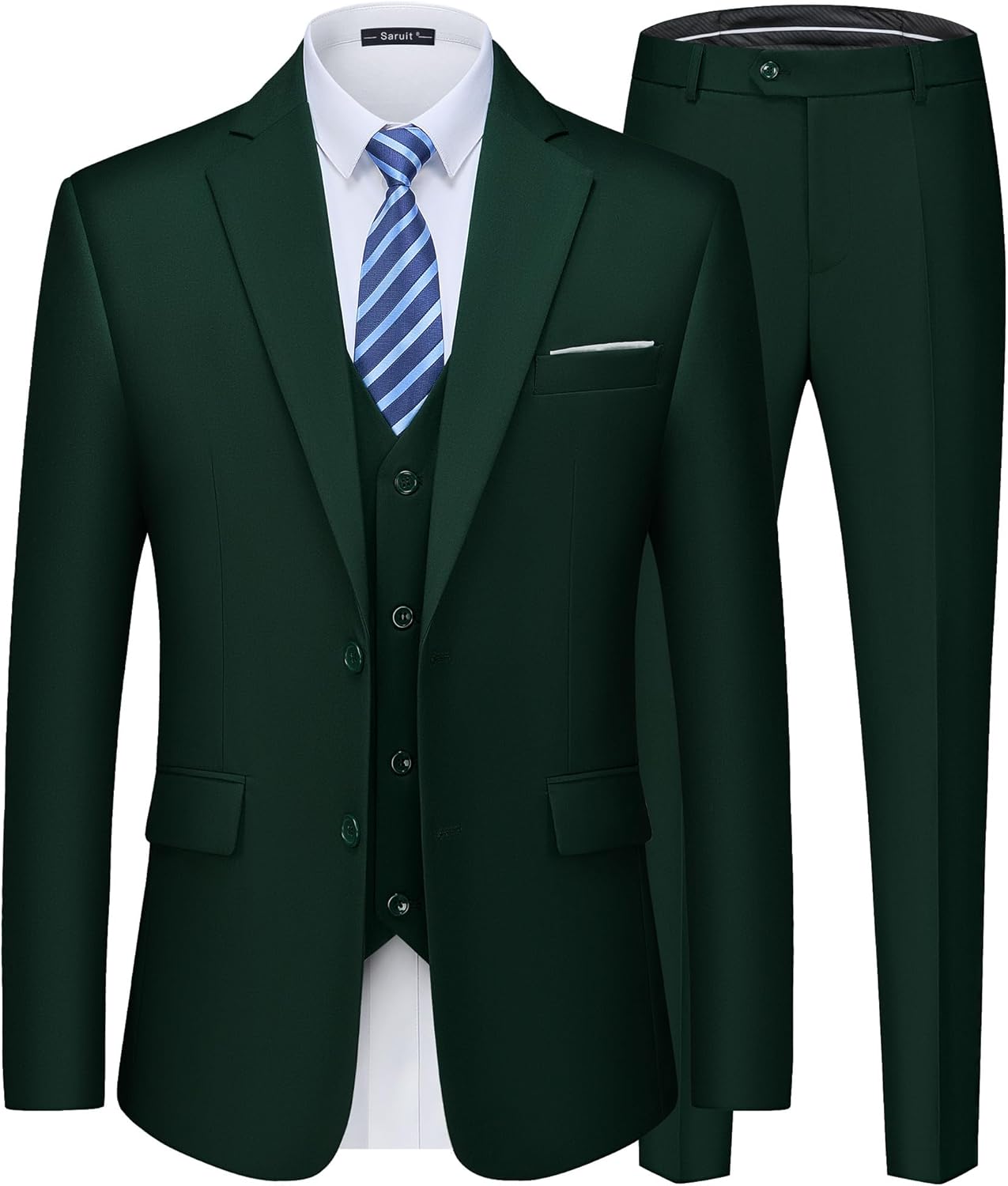 Men's Slim Fit Tuxedo Suit Set for Weddings and Parties