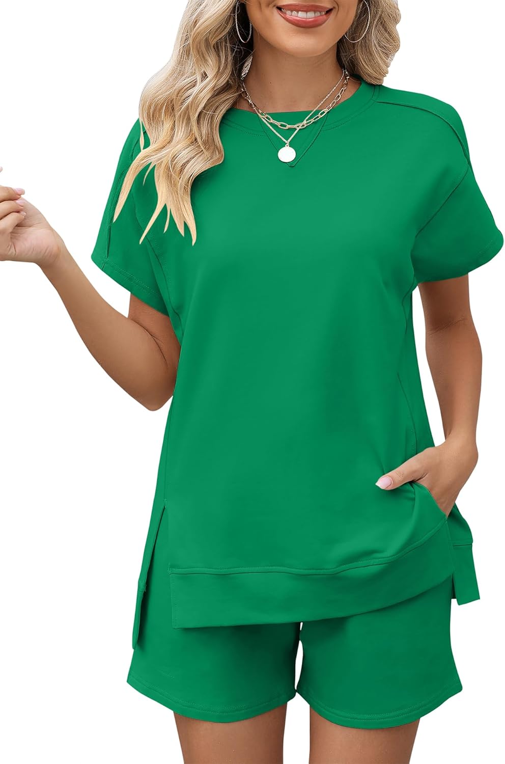 LOMON Womens Fashion 2 Piece Outfits for Summer Comfort