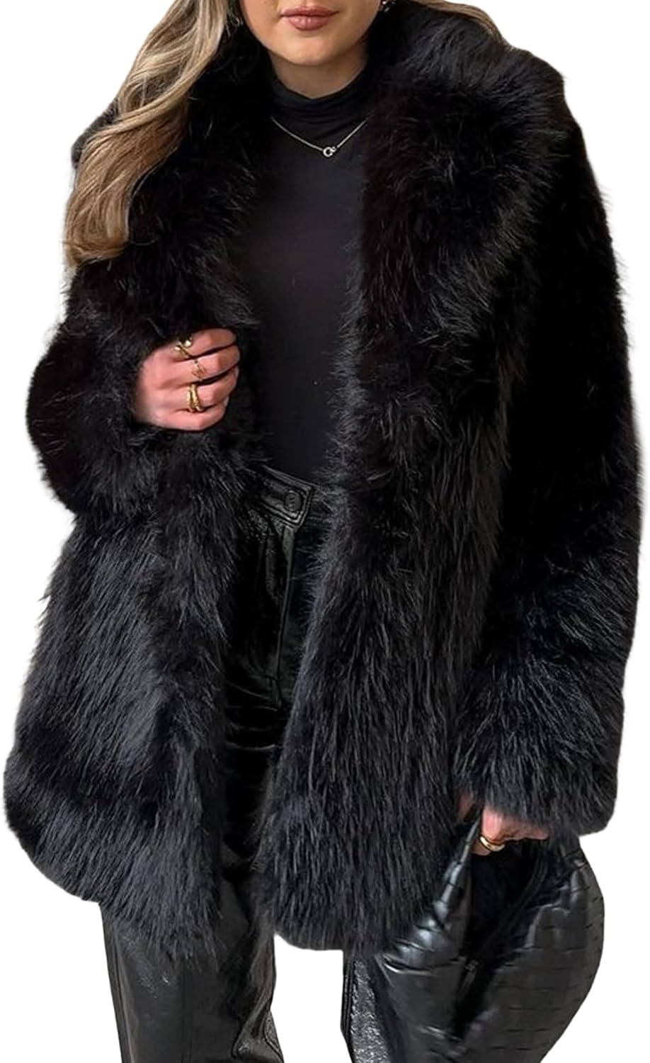 Faux Fur Coat for Women: Stylish Winter Fluffy Jacket