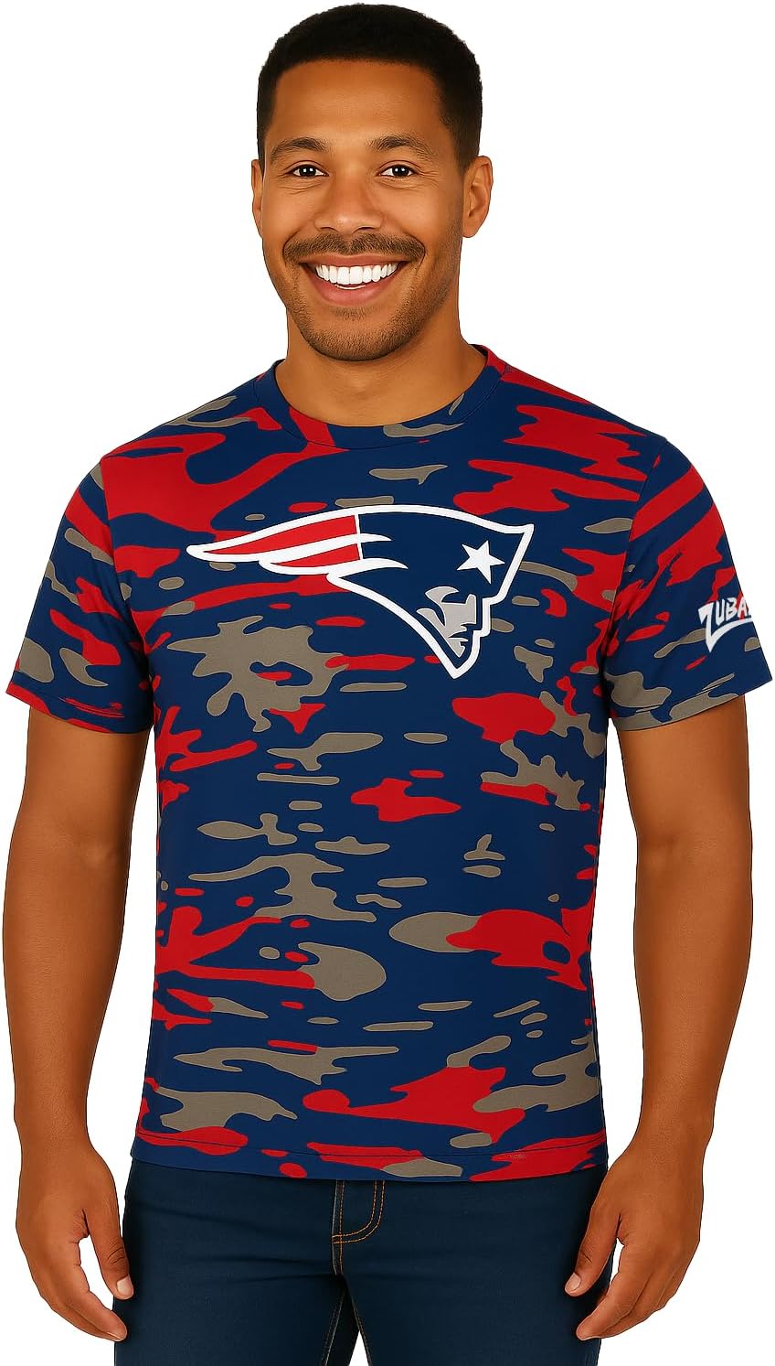 Zubaz NFL Teams Men's Short Sleeve Graphic T-Shirt for Fans