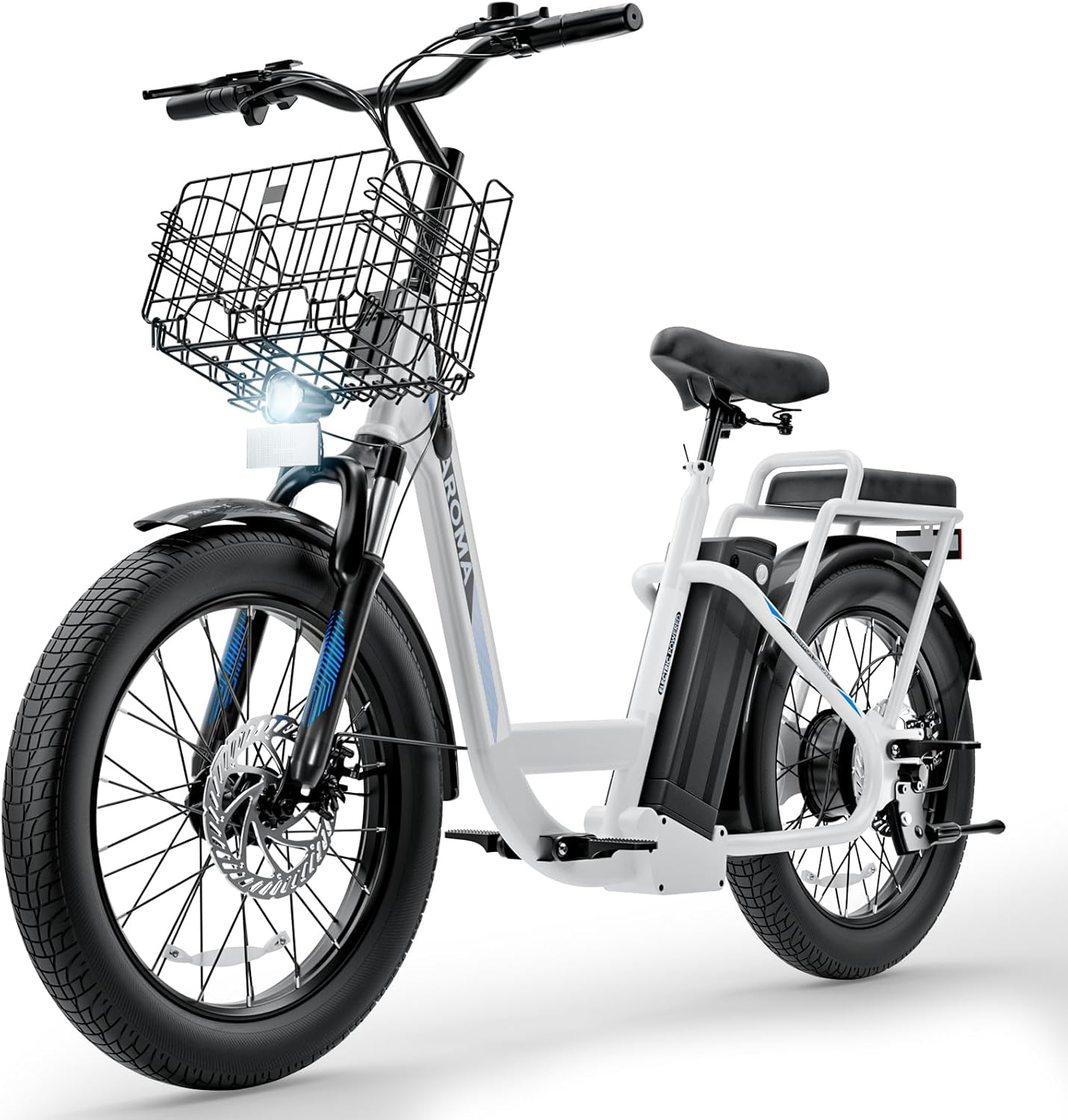 Caroma Electric Scooter with Seat: 20MPH, 30Miles Range