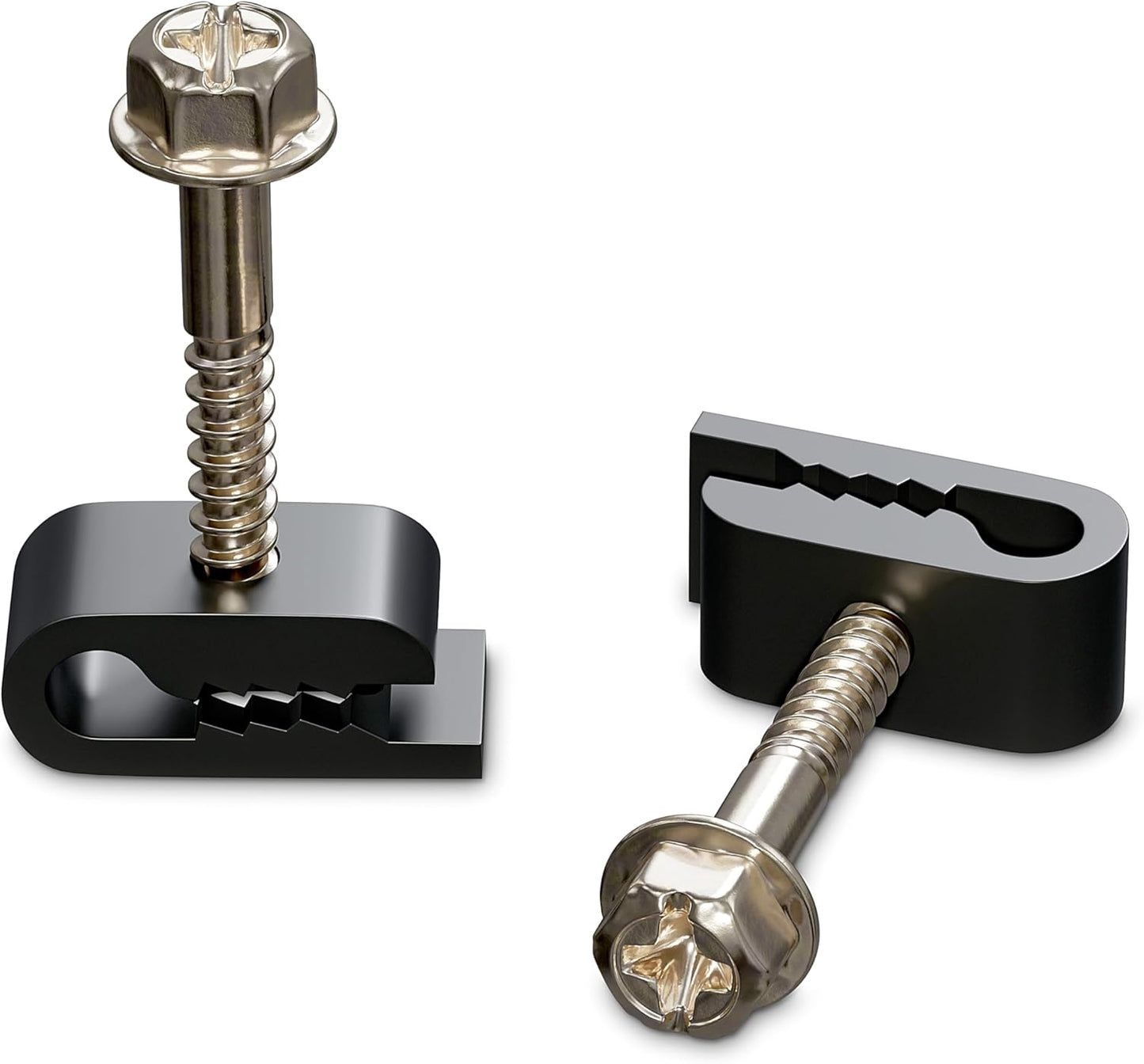 Secure Wires with Ease: Black Mini Cable Clips (100 Pieces)