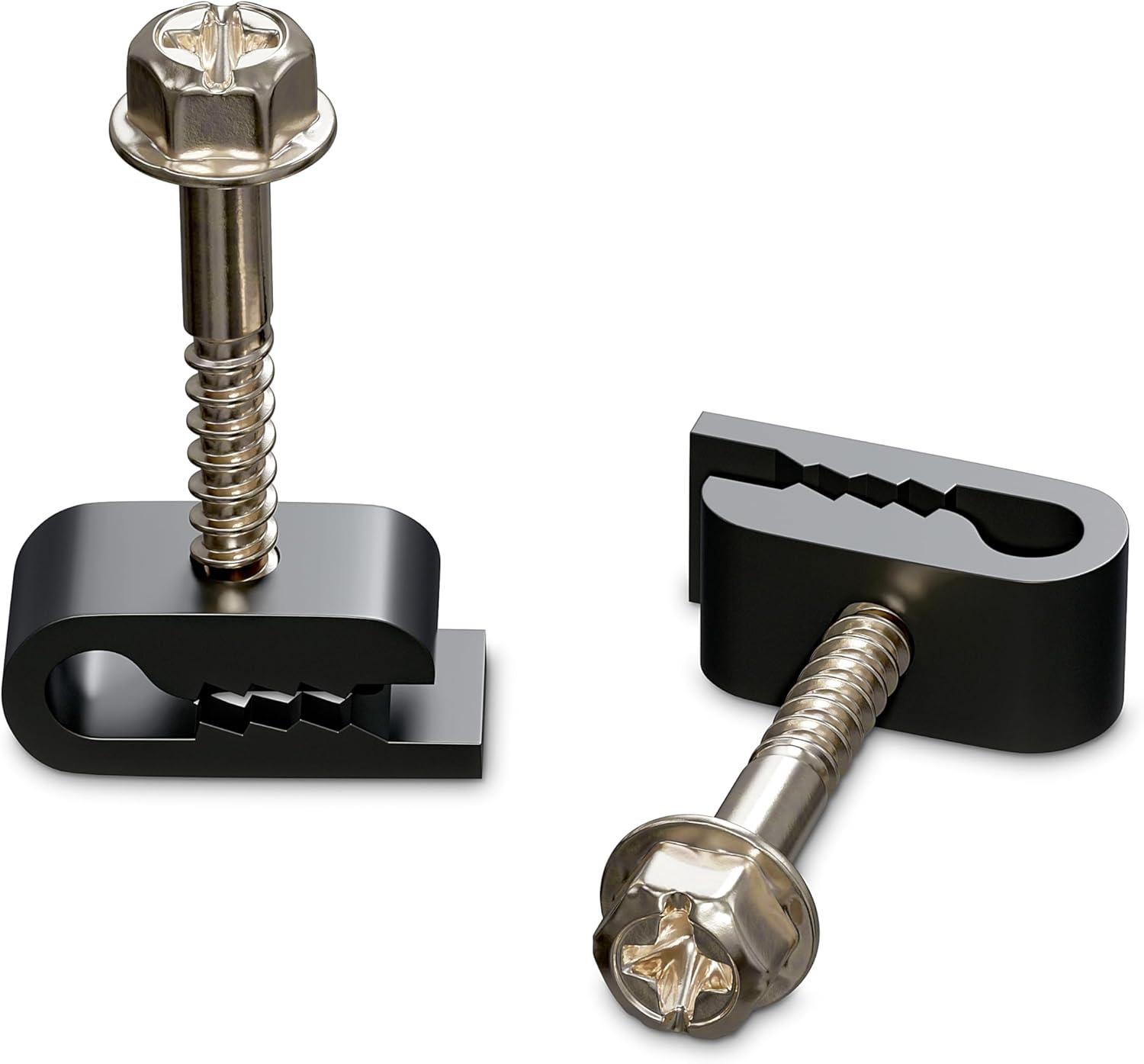 Secure Wires with Ease: Black Mini Cable Clips (100 Pieces)