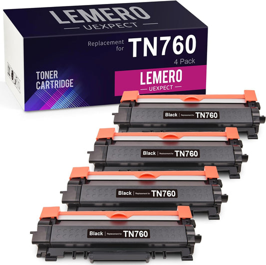 High Yield TN760 Toner Cartridge Replacement for Brother Printers