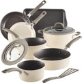 Cook + Create Nonstick Cookware 10-Piece Set - Almond
