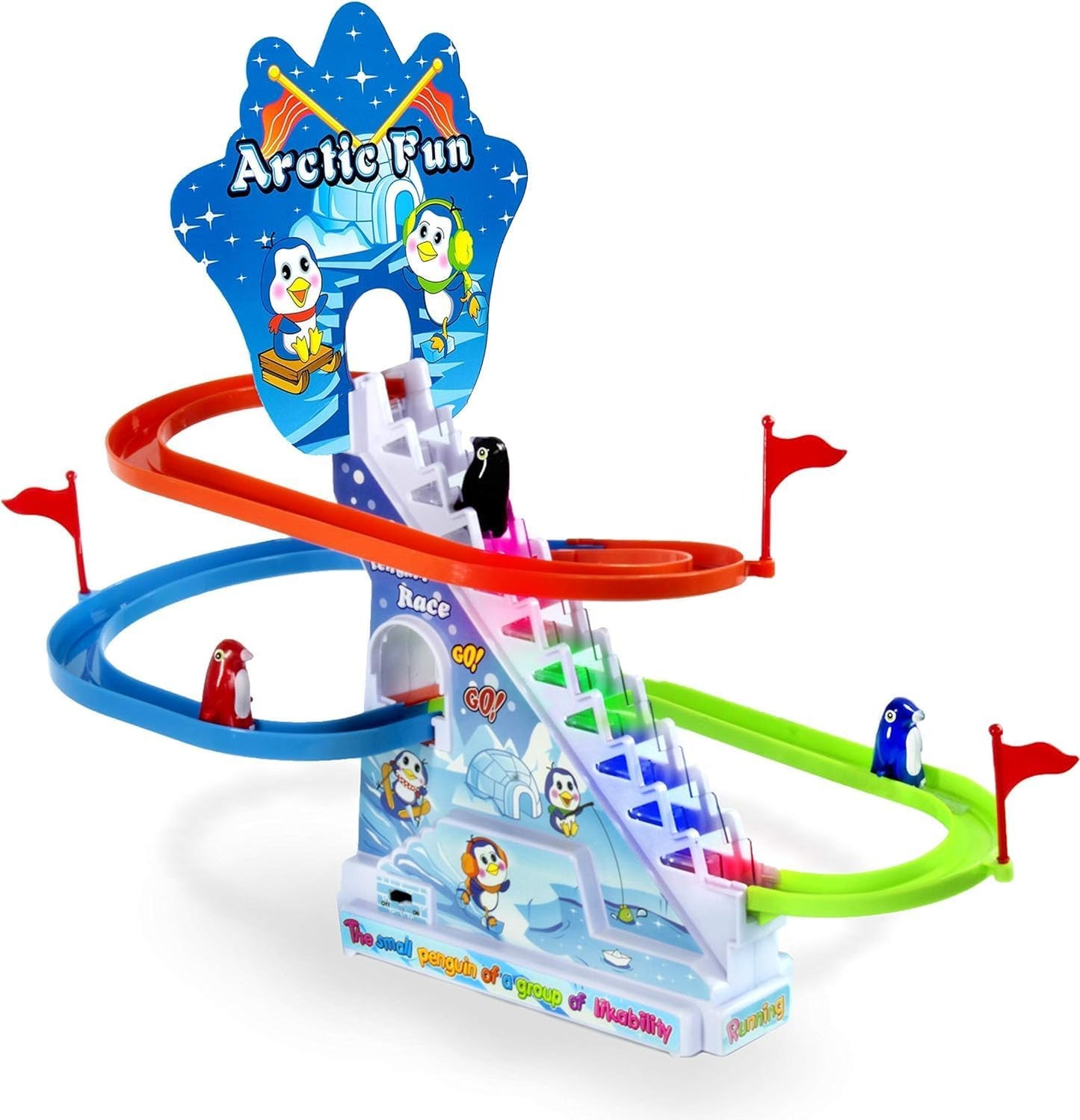 Penguin Slide Toy Set: Fun Climbing Race Game for Kids