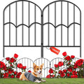 Decorative Garden Fence 24 Panels 26ft x 2ft - No-Dig Animal Barrier