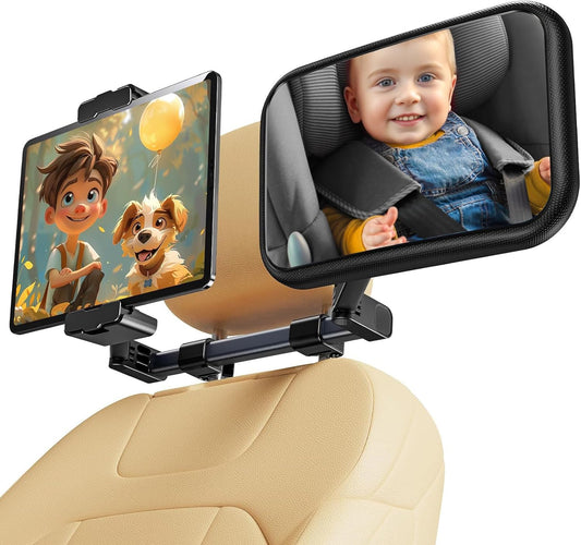 QLoztyse Baby Car Mirror - Safer Rearview