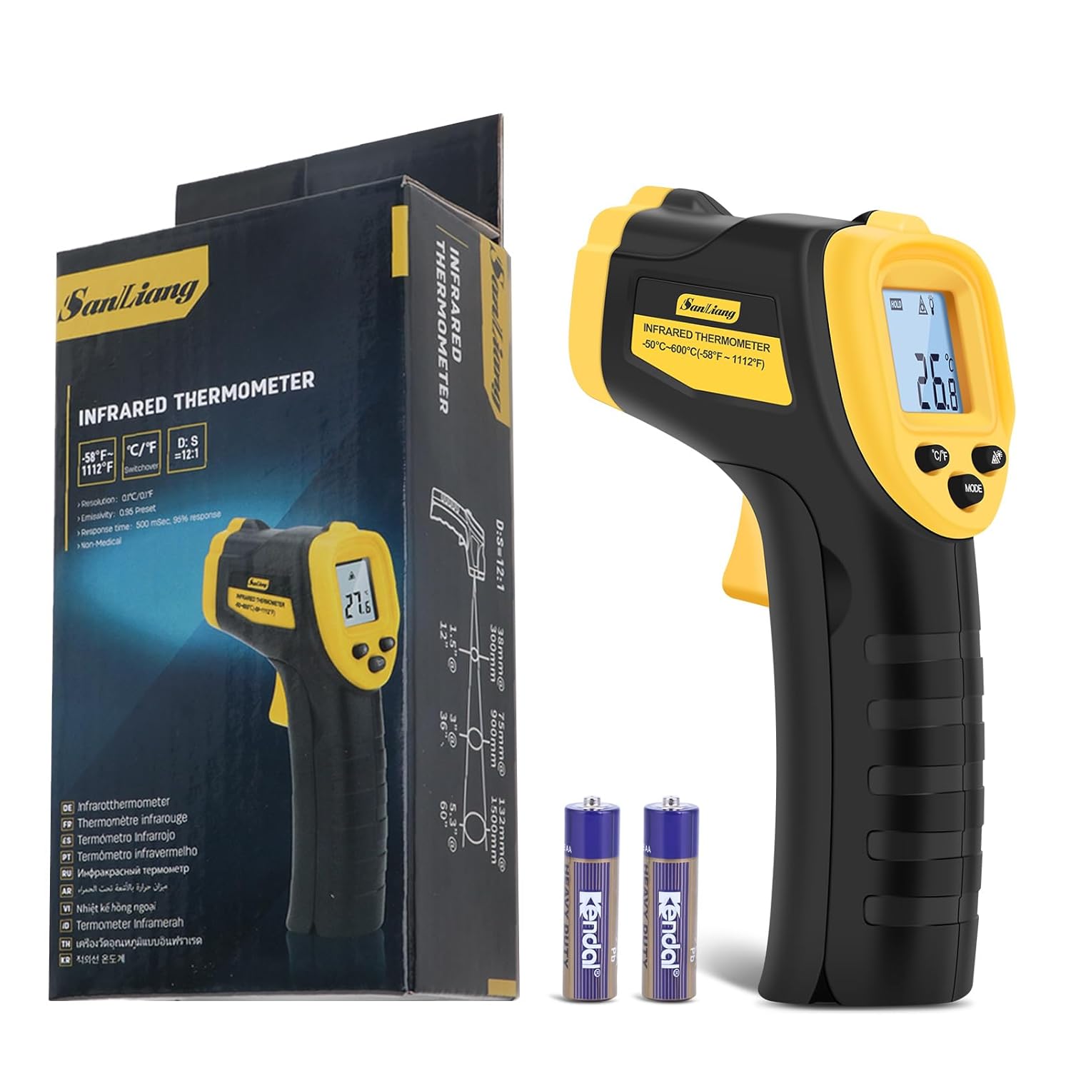 SanLiang Infrared Thermometer Gun - Accurate Heat Measurement