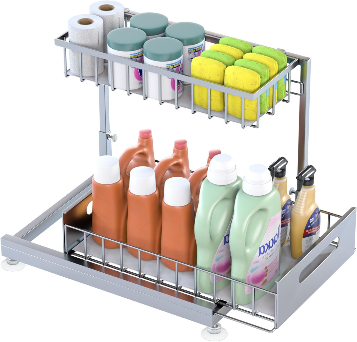 Under Sink Organizer Storage by Saydear - Premium Metal Racks