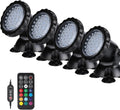 Pond Lights LED Underwater Fountain Lights Set of 4 - Colorful