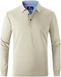 Long Sleeve Polo Shirts for Men - Soft Performance Golf & Workwear