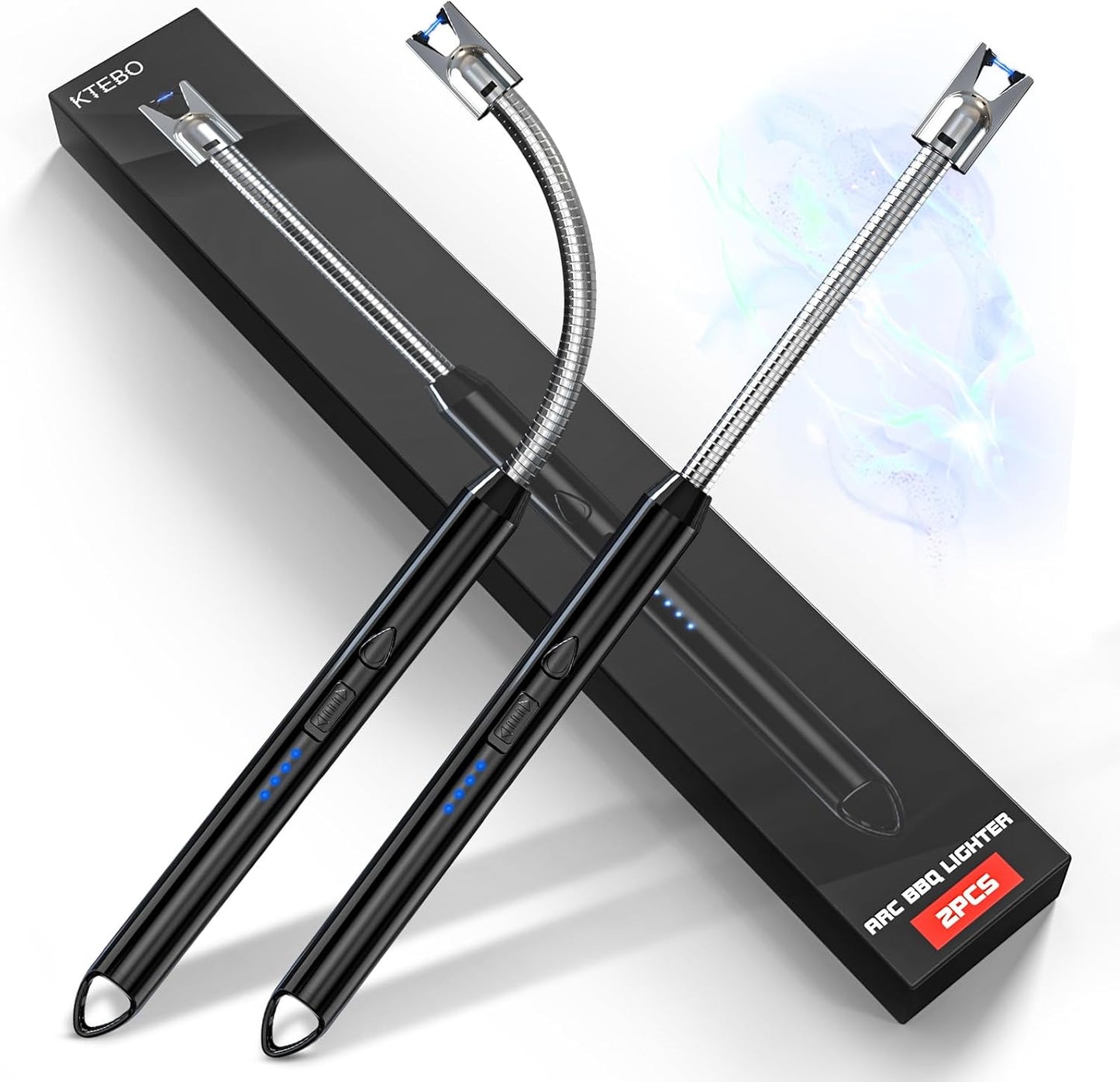 KTEBO Rechargeable Electric Lighters - Windproof for Outdoor Use