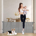 Retractable 24 in Tall Baby Gate - Short Dog Gate for Homes