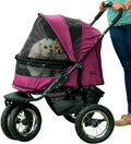 Pet Gear NO-Zip Double Pet Stroller - Zipperless Entry, Plush Ride
