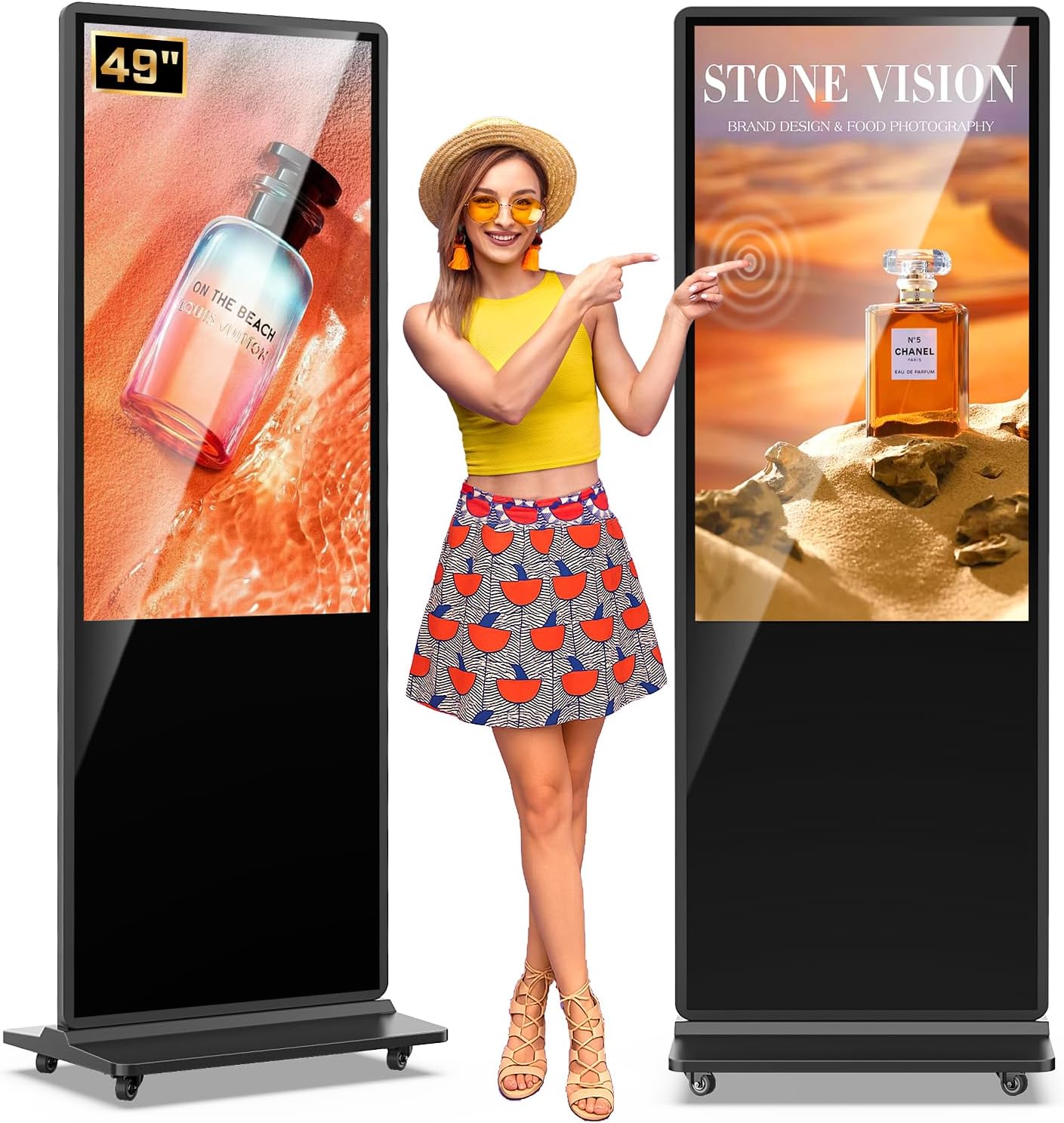 MWE 49 Inch Indoor Digital Signage Touchscreen Kiosk Display