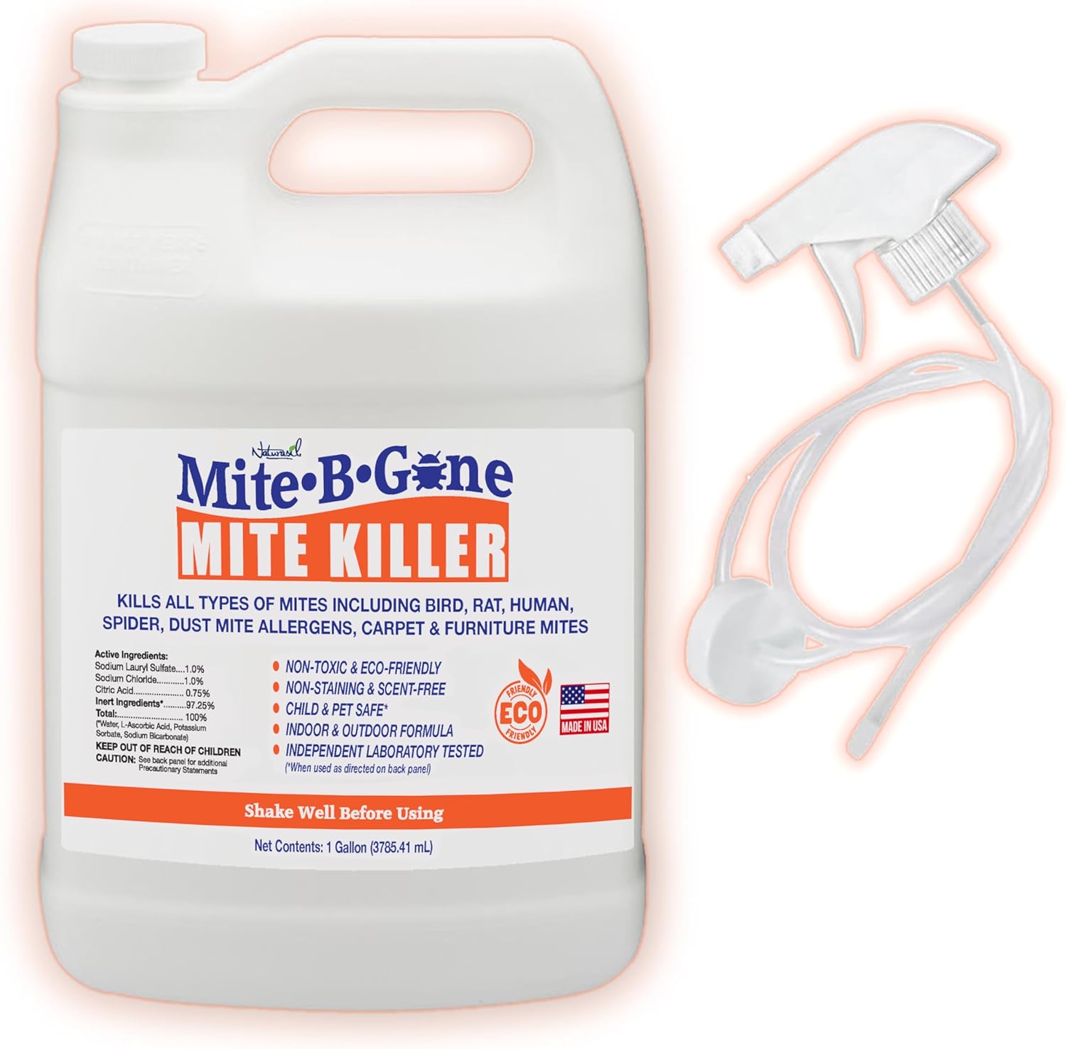 Mite-B-Gone Mite Killer Spray for Home - Safe & Non-Toxic