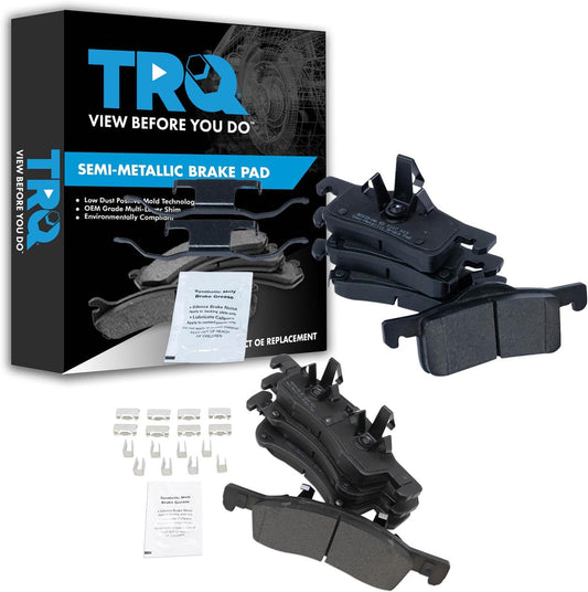 TRQ Front and Rear Brake Pad Set for 2003-2006 Ford Expedition