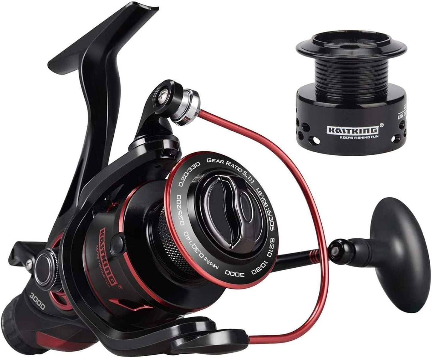 KastKing Sharky Baitfeeder III Spinning Reel for Fishing Action